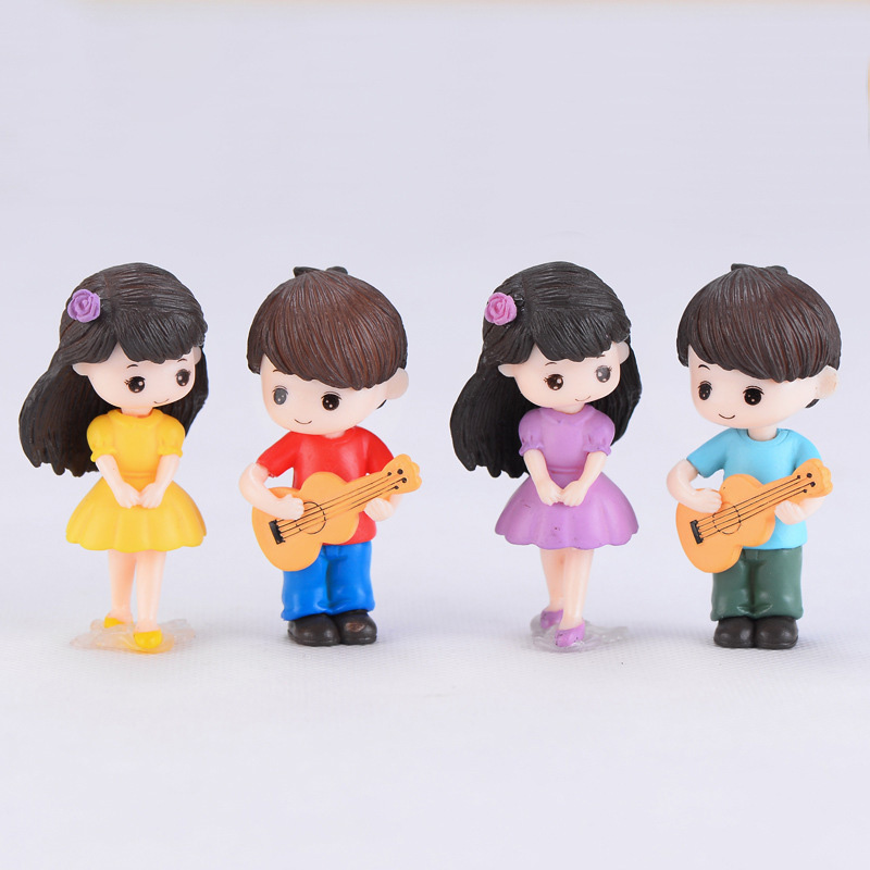 Home Decor Korea - Figurines miniatures de couple amoureux jouant