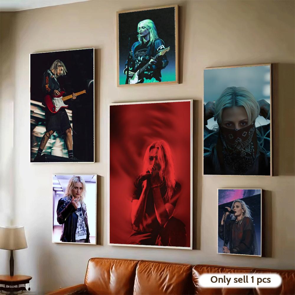Home Decor Living Room Ideas - Affiche de guitariste E-Emily Armstrong, autocollants