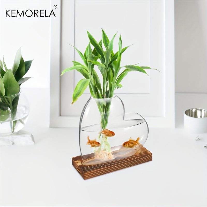 Terrarium Glass Bottle - Vase hydroponique d'amour 1/2 pièces, Vase