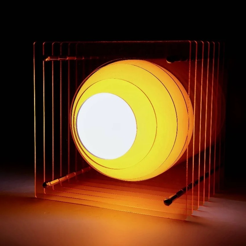 Home Decor Zone - Lampe lunaire en acrylique à mille