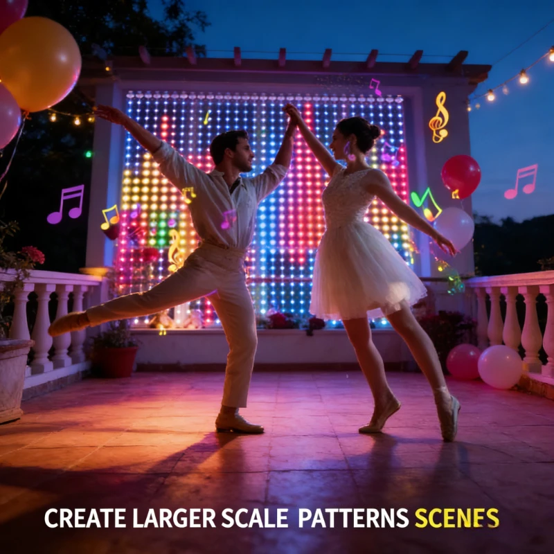 String Curtain Light - Rideaux lumineux intelligents 400LED, guirlandes lumineuses
