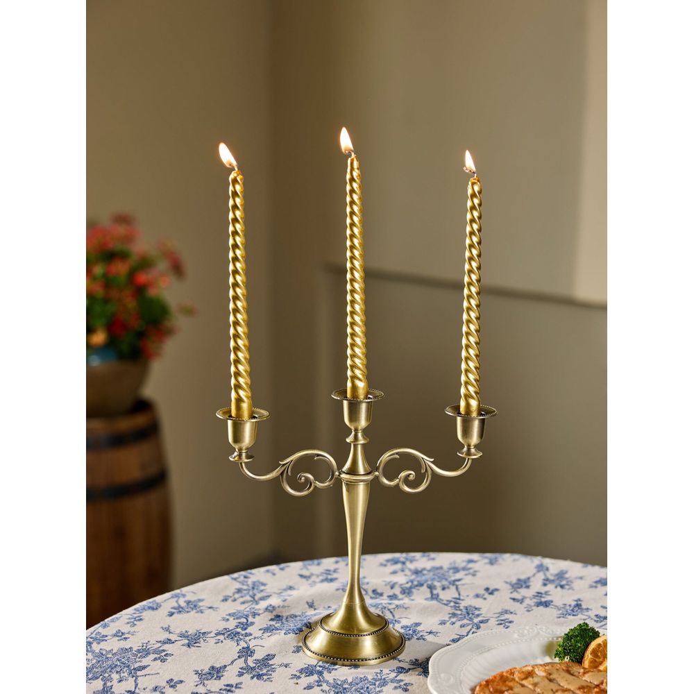 Home Decor Event - 1pc Candélabre en alliage métallique à