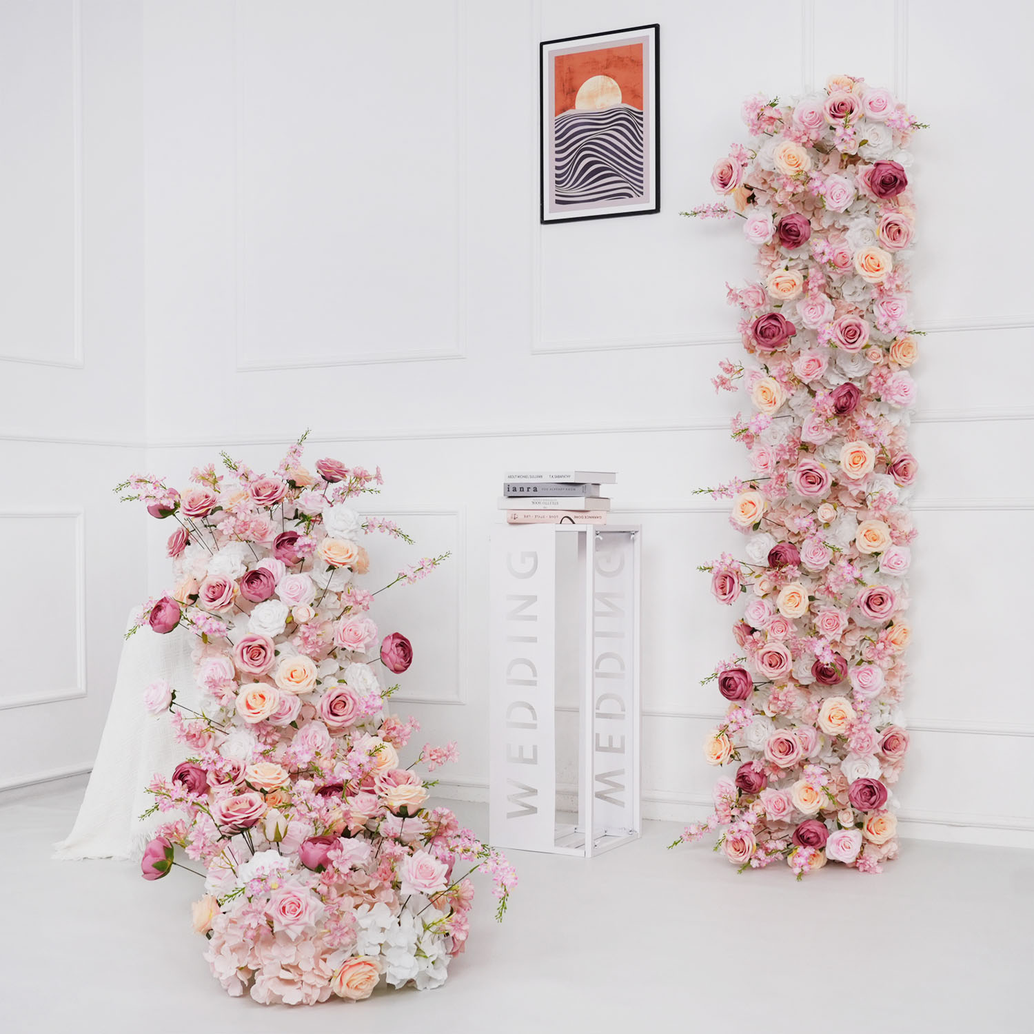 Home Decor Event - Uflower luxe fleur artificielle rangée fête