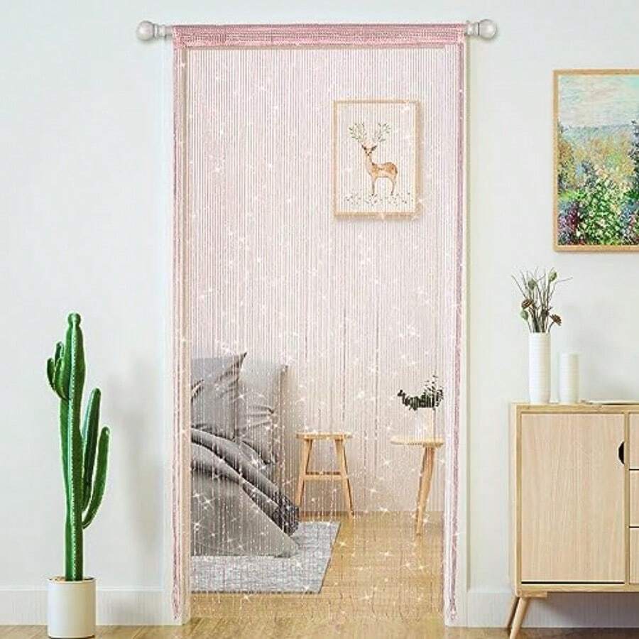 String Curtain Light - Rideau à fils perlés scintillants pour
