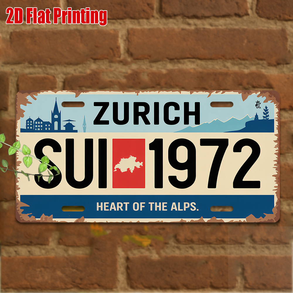 Home Decor Zurich - AL Sign - Plaque murale décorative