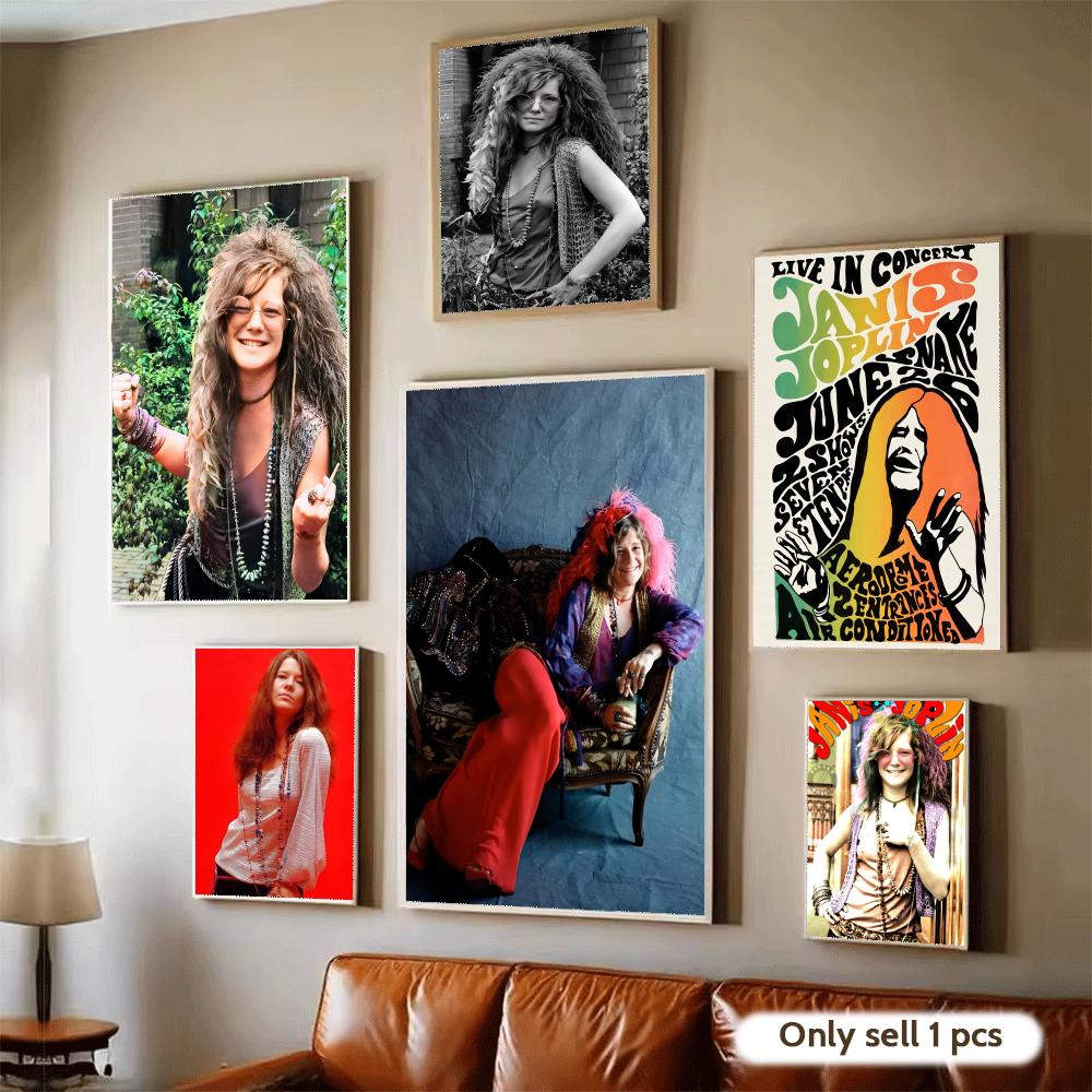 Home Decor Living Room Ideas - Affiche de la chanteuse américaine J-Janis