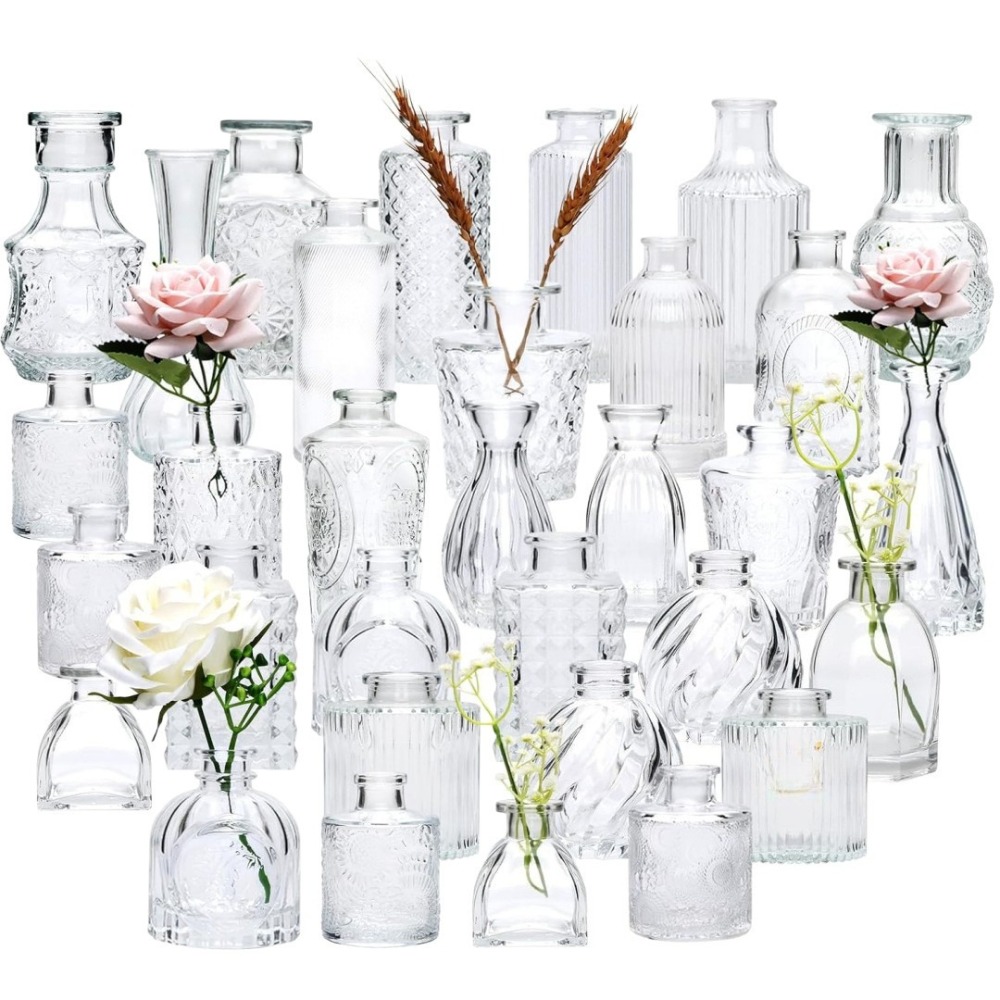 Terrarium Glass Bottle - Lot de 10 mini-vases en verre