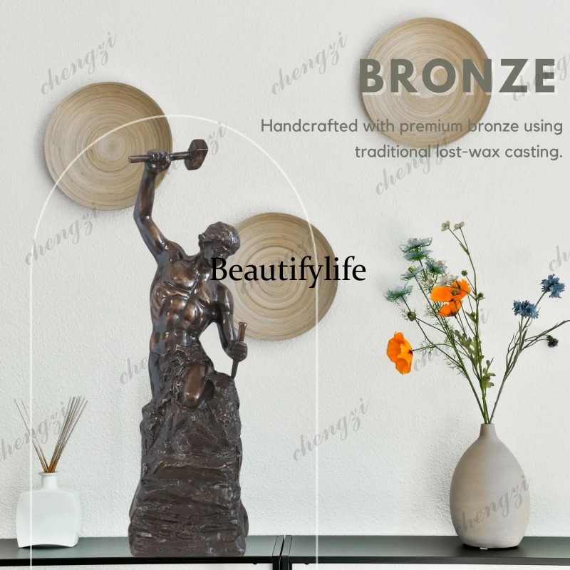 Home Decor Modern Organic - Sculpture en bronze A74 de 18,5