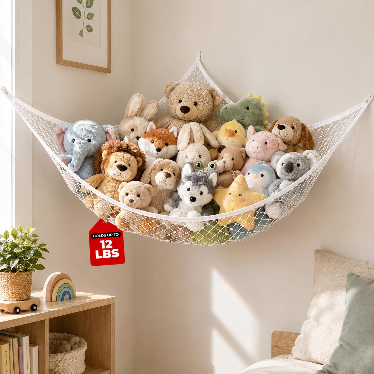 Home Decor Zone - Hamac de rangement en filet pour
