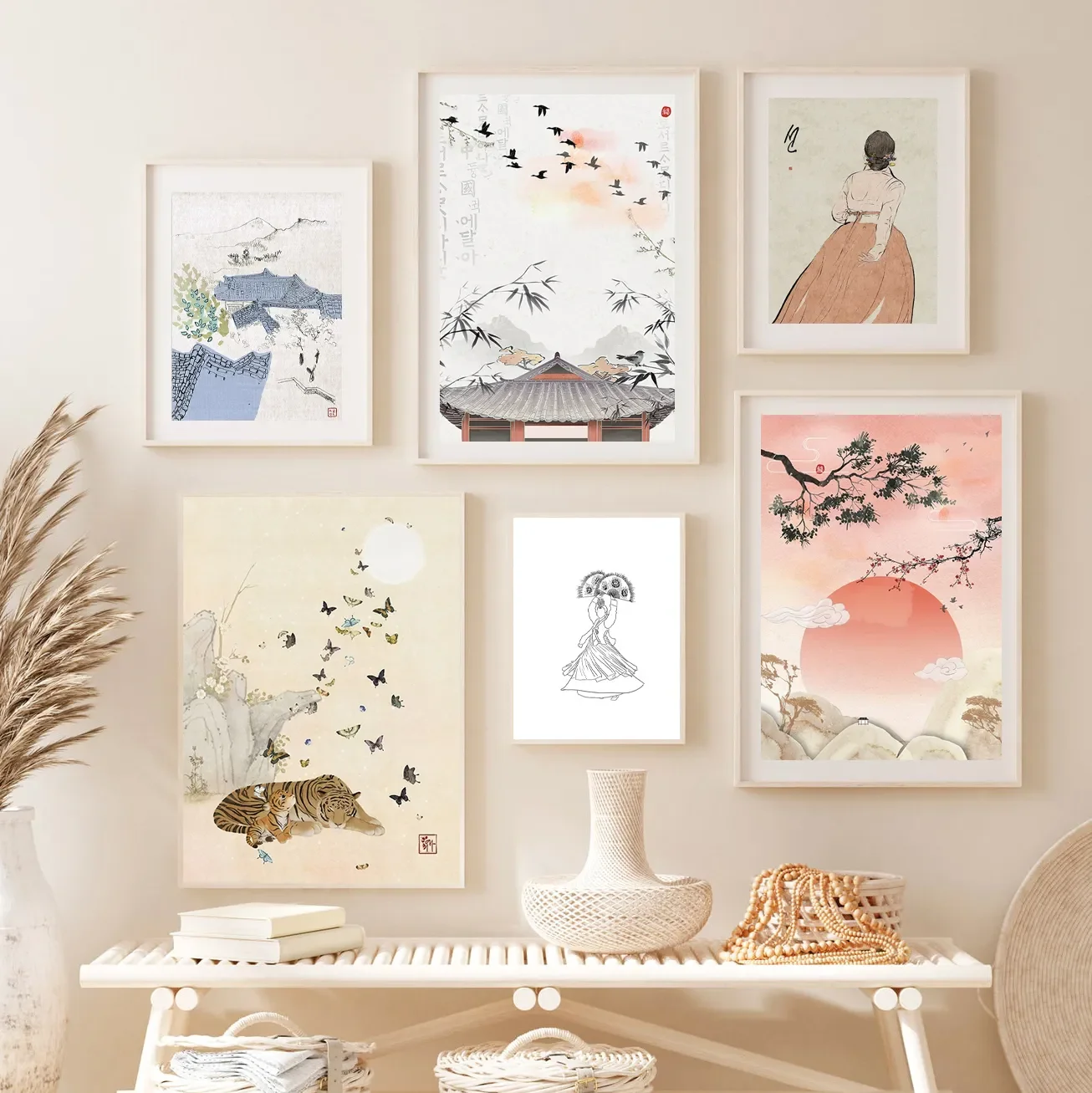 Home Decor Korea - Affiche murale classique vintage en toile