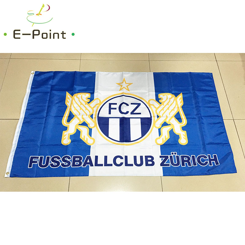 Home Decor Zurich - Drapeau FC Zürich, 3 pieds x