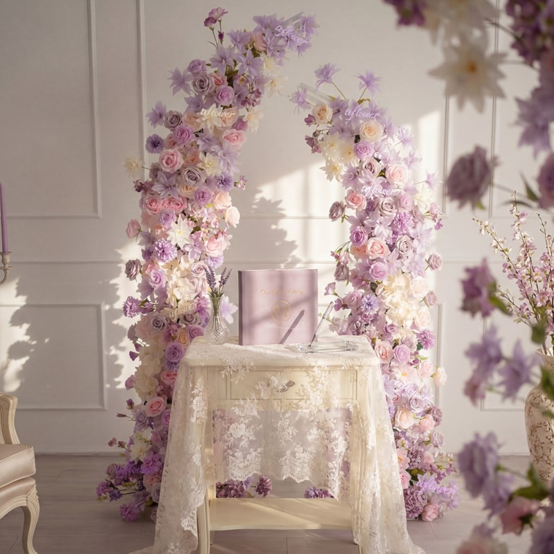 Home Decor Event - Lys artificiels 5D Uflower violet et