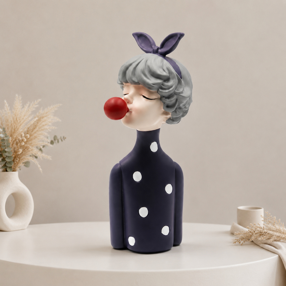 Vanity Home Decor - Figurine en résine Nordic Bubble Gum