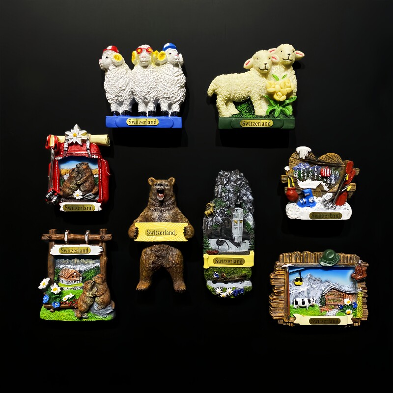 Home Decor Zurich - Aimants de réfrigérateur 3D de Zurich,