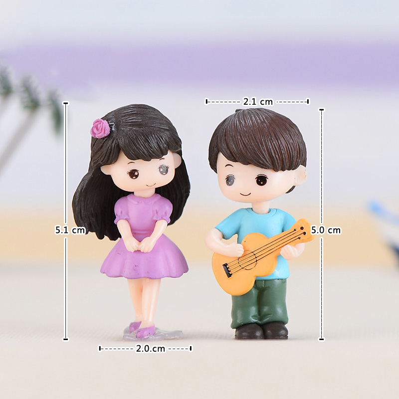 Figurines miniatures de couple - Home Decor Korea avis et prix