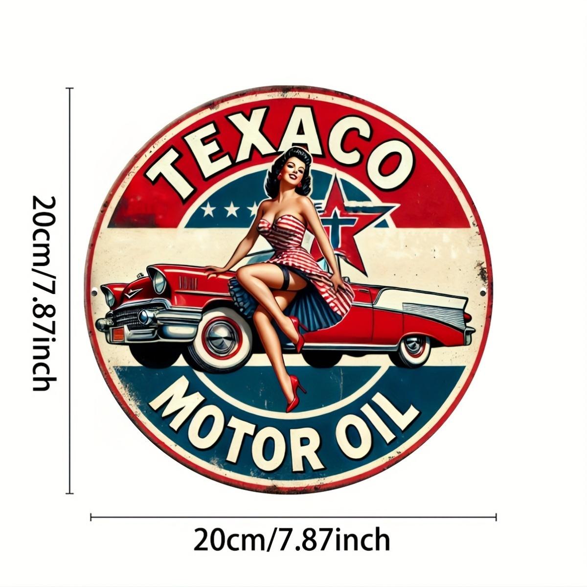 Texaco – panneau en aluminium  - Home Decor Essentials avis et prix
