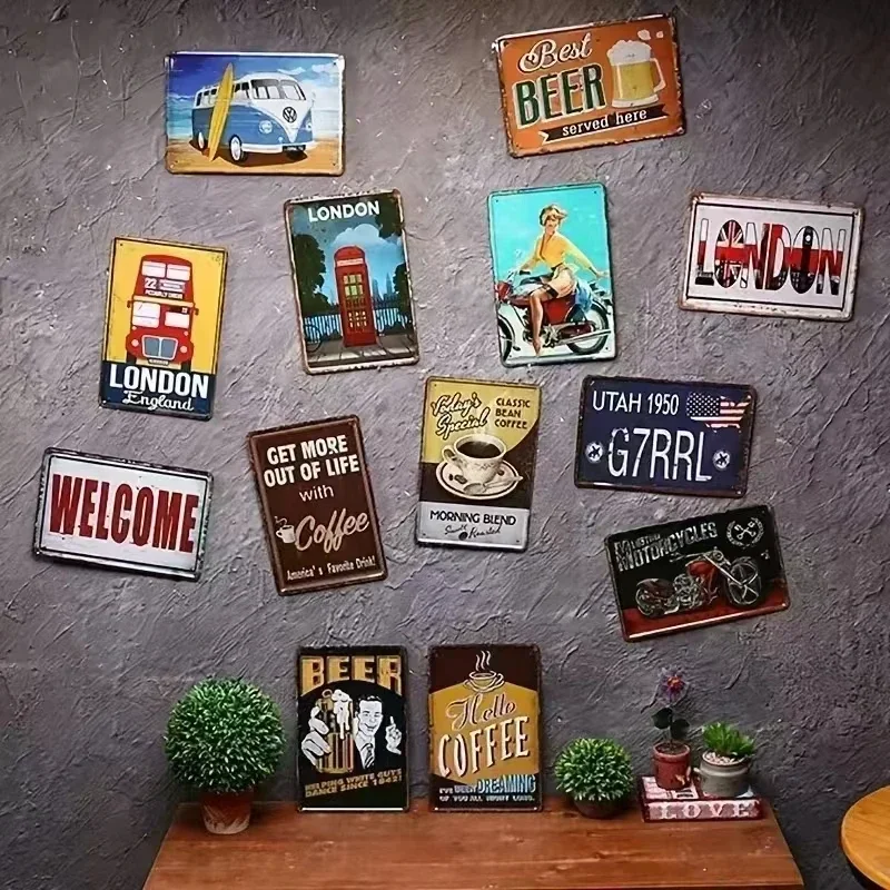Plaques murales en métal vinta - Home Decor Zurich avis et prix