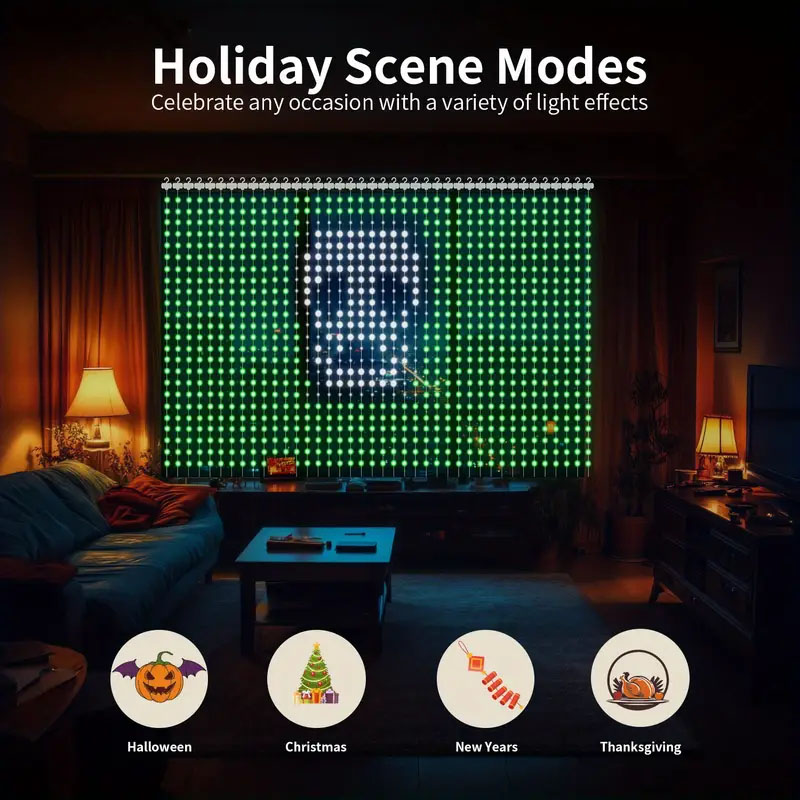 Guirlandes lumineuses intellig - String Curtain Light avis et prix