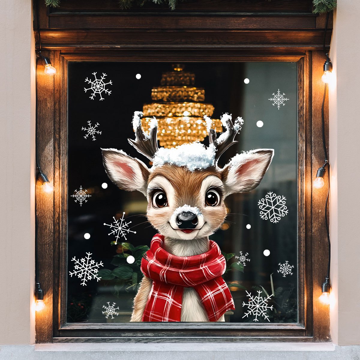 1pc écharpe de noël flocon de  - Home Decor Window Blinds avis et prix
