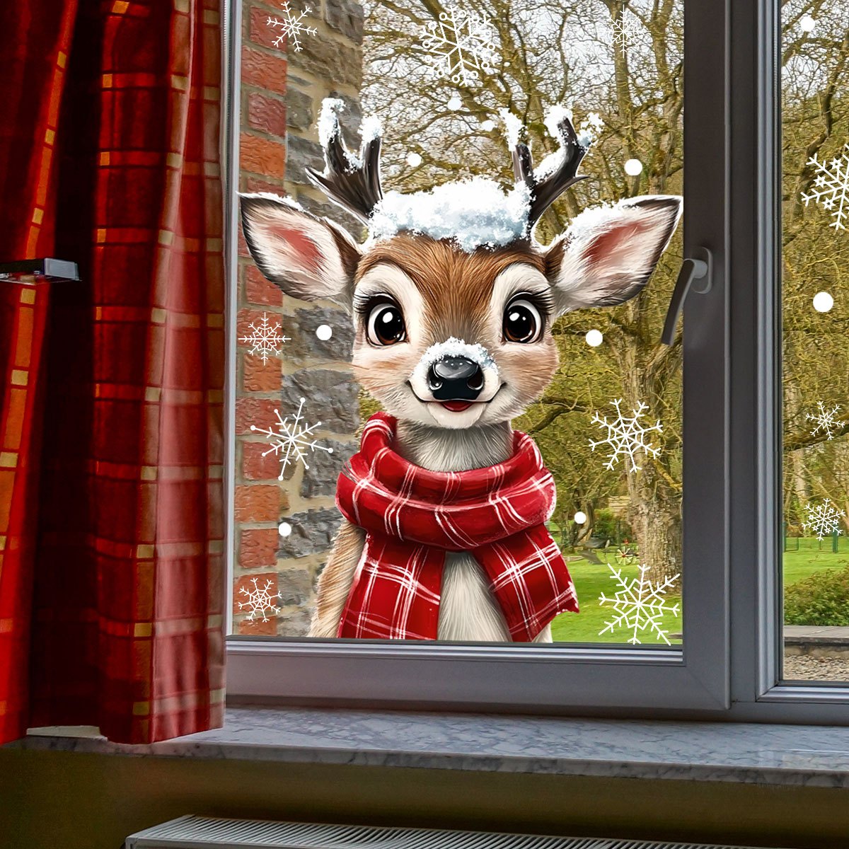 1pc écharpe de noël flocon de  - Home Decor Window Blinds avis et prix