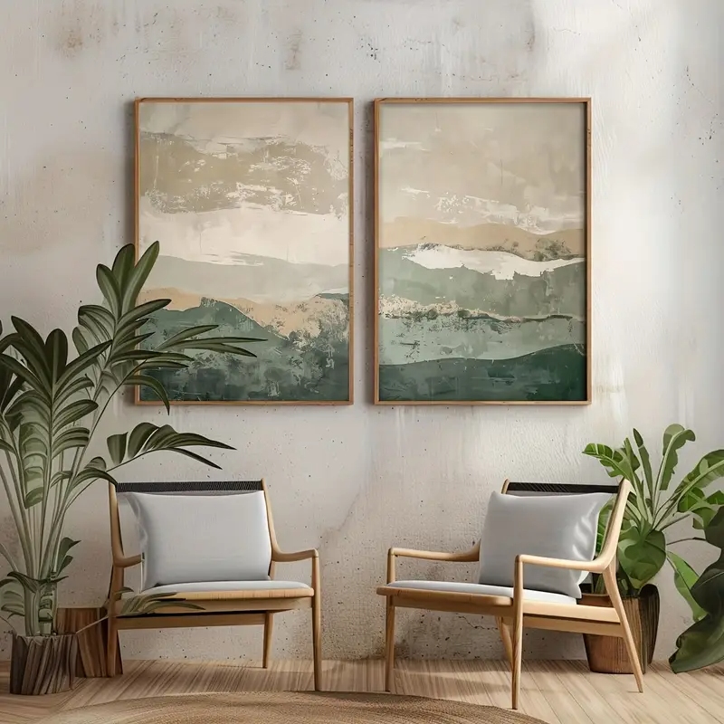 Lot de 2 tableaux sur toile Wa - Home Decor Korea avis et prix