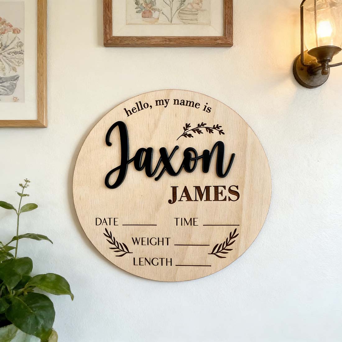 1 plaque personnalisée en bois - Home Decor Zone avis et prix