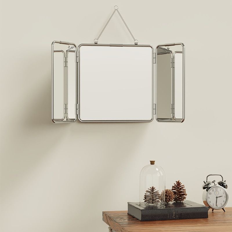 Miroir mural carré à trois vol - Vanity Home Decor avis et prix