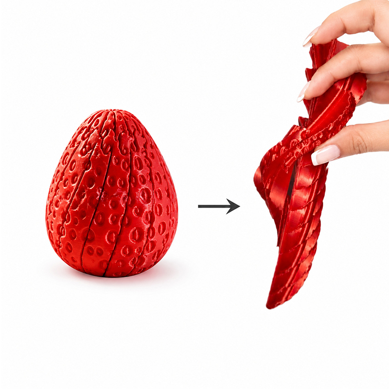 Œuf en forme de fraise torsadé - Home Decor Modern Organic avis et prix