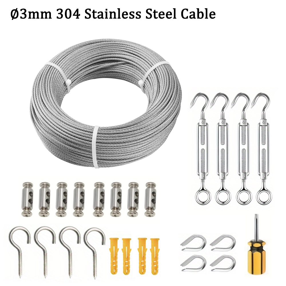Câble en acier inoxydable 304  - String Curtain Light avis et prix