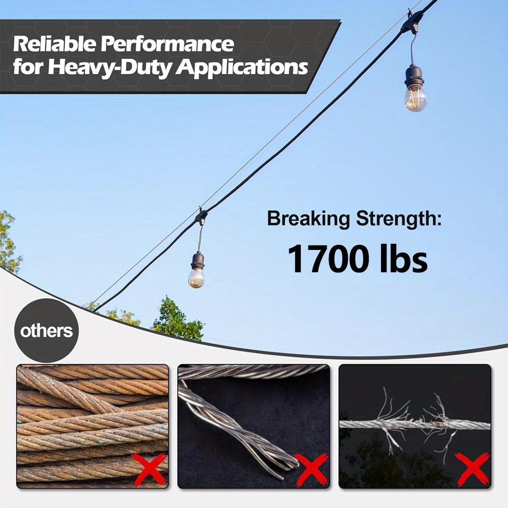 Câble en acier inoxydable 304  - String Curtain Light avis et prix