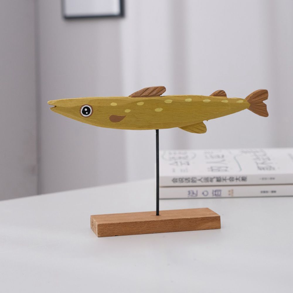 Statue de poisson en bois colo - Home Decor Modern Organic avis et prix