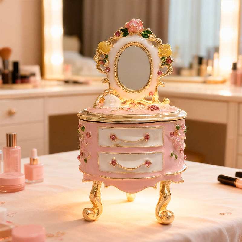 Petite boîte à bijoux peinte à - Vanity Home Decor avis et prix