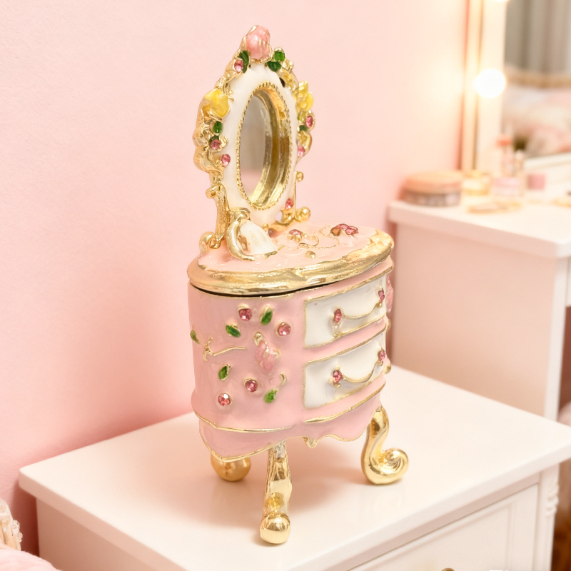 Petite boîte à bijoux peinte à - Vanity Home Decor avis et prix