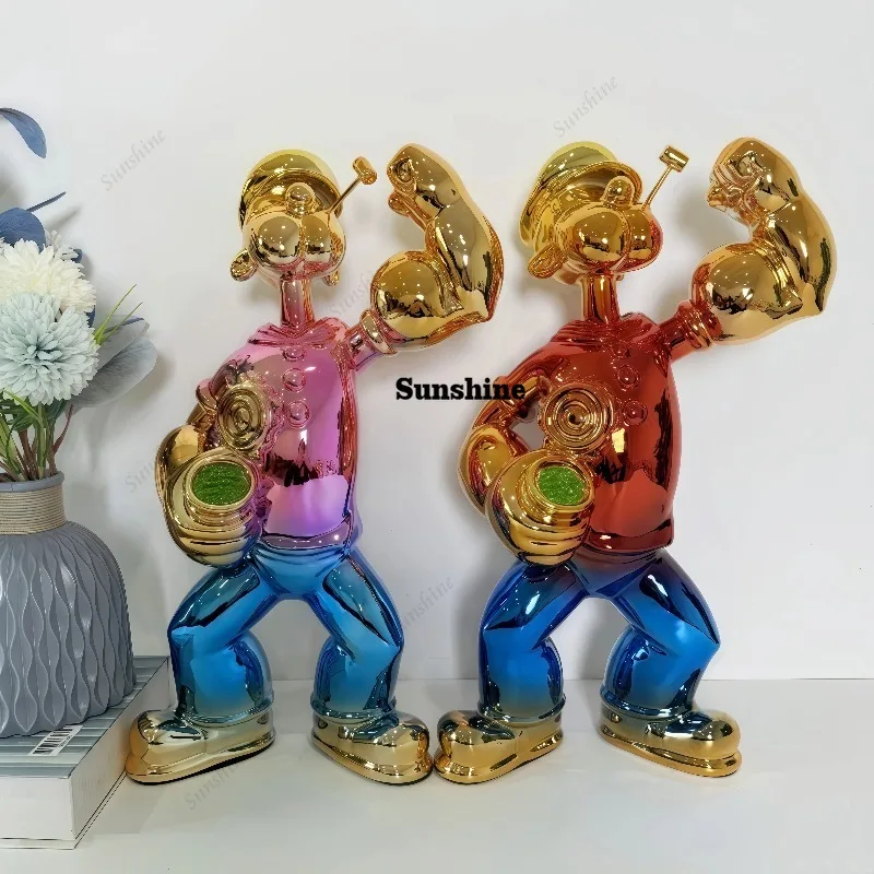 Figurine Popeye Électroplaquée - Home Decor Modern Organic avis et prix