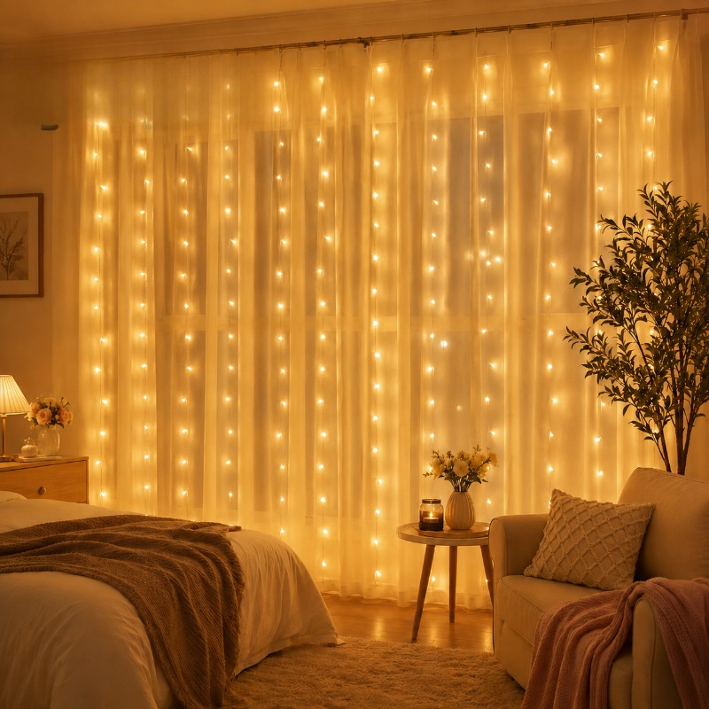Guirlande lumineuse LED pour r - String Curtain Light avis et prix