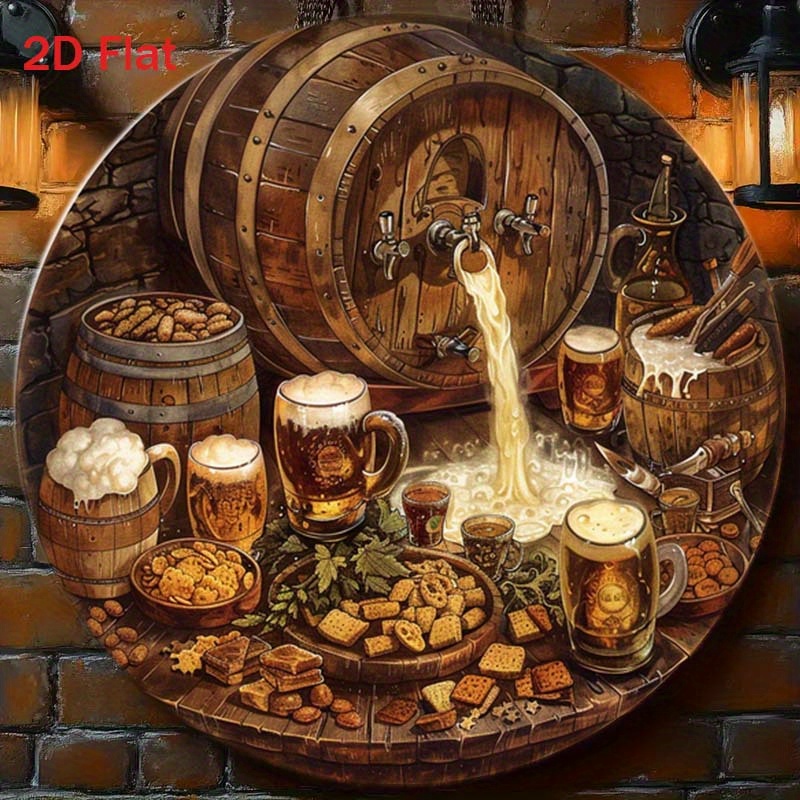 1 plaque ronde plate 2D en alu - Home Decor Korea avis et prix