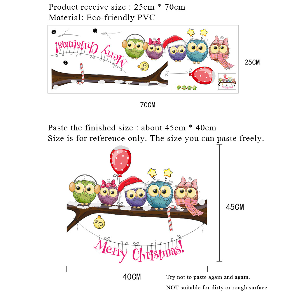 Autocollants muraux de Noël av - Home Decor Window Blinds avis et prix