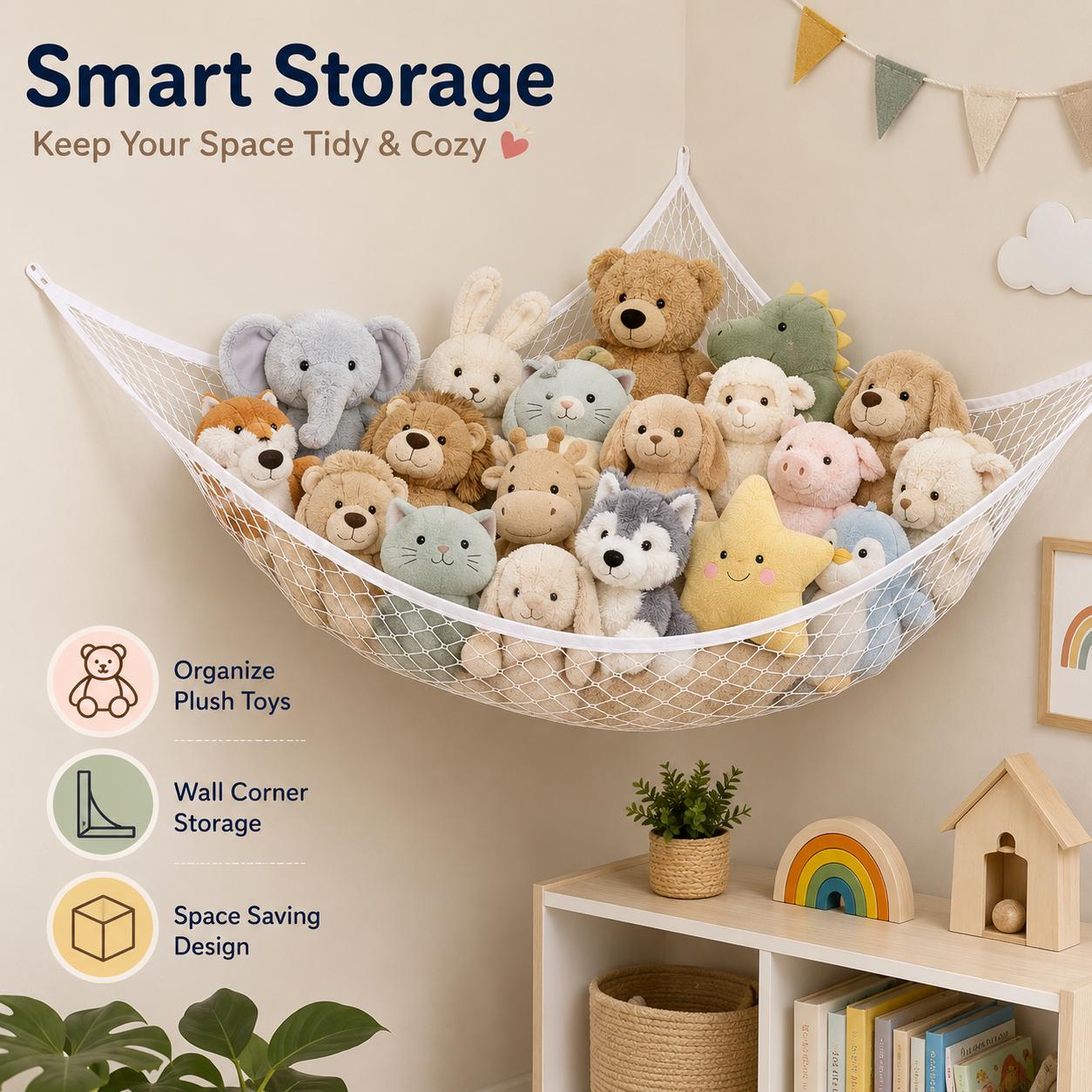 Hamac de rangement en filet po - Home Decor Zone avis et prix