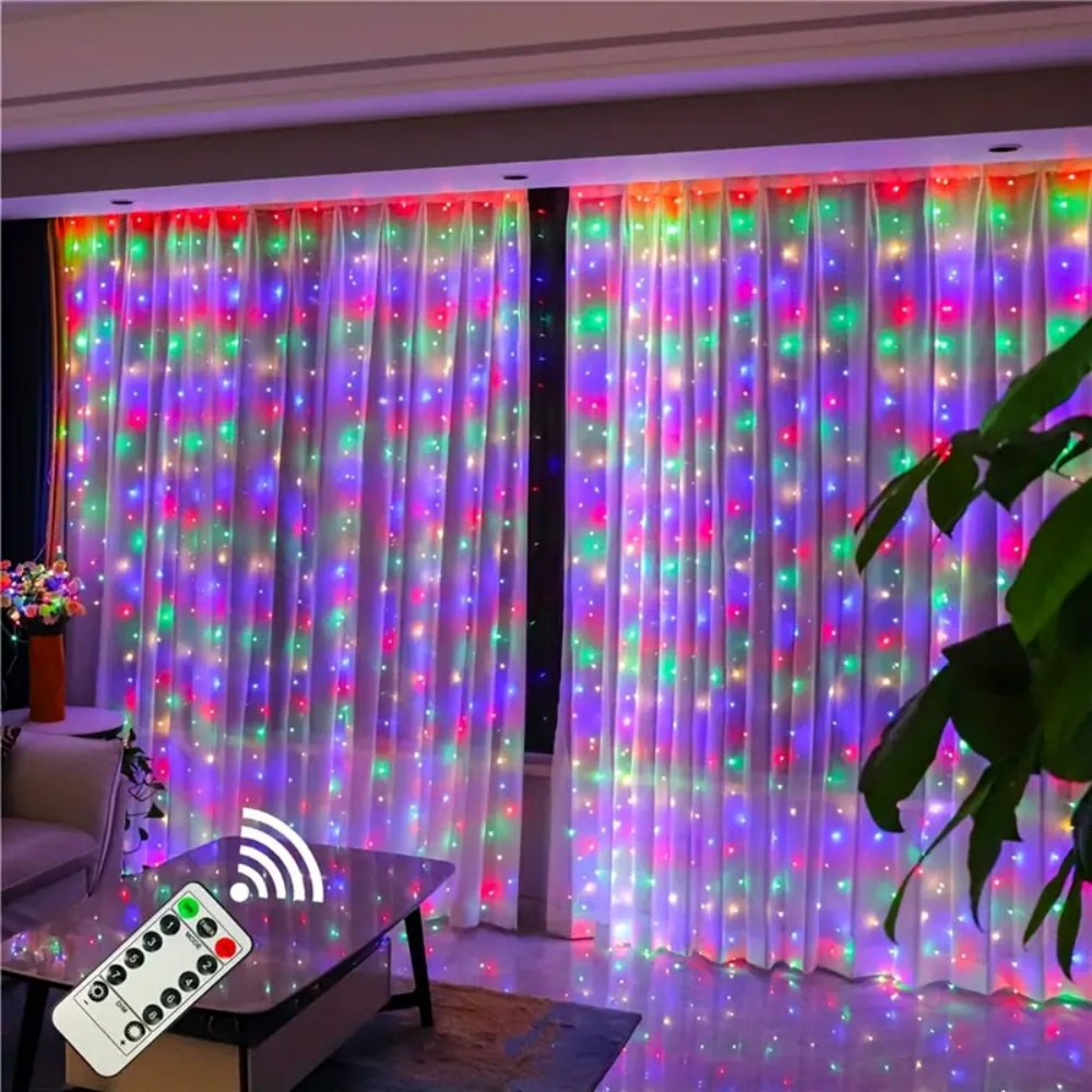 Guirlande de lumières LED à ri - String Curtain Light avis et prix