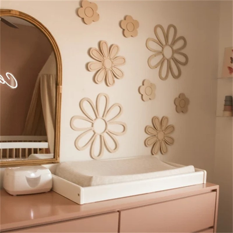 Marguerite en bois fleurs mura - Home Decor Korea avis et prix