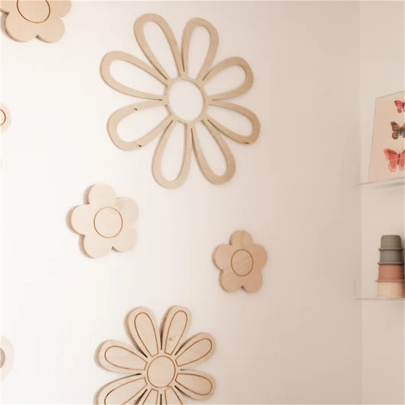 Marguerite en bois fleurs mura - Home Decor Korea avis et prix