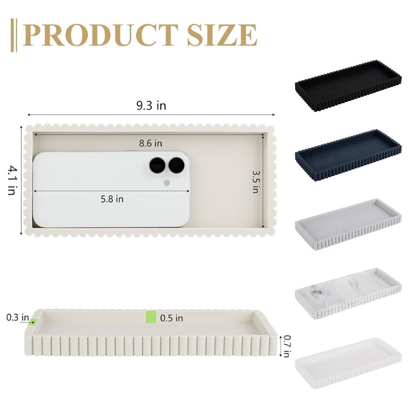 Plateau de rangement en silico - Vanity Home Decor avis et prix