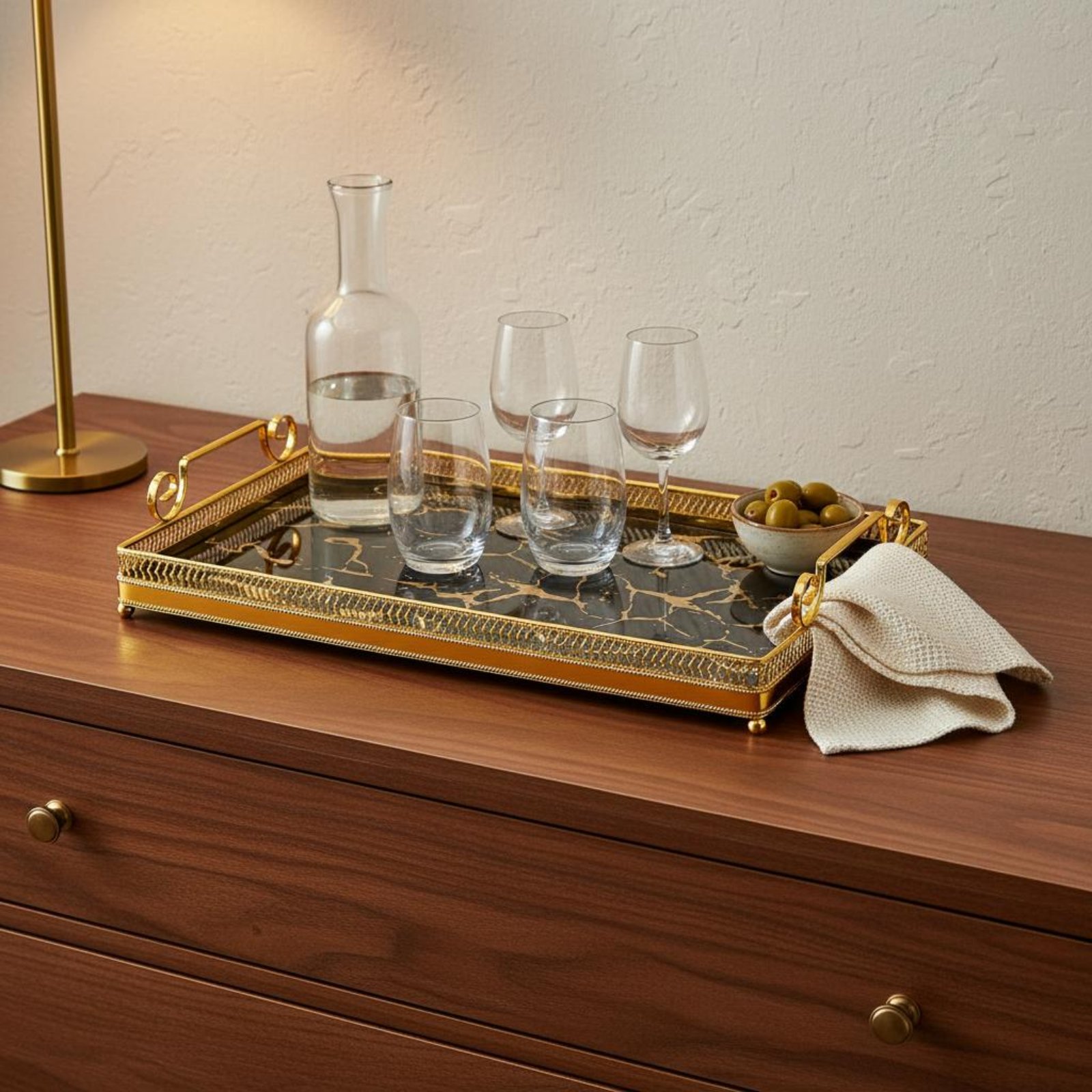 Plateau miroir décoratif, desi - Vanity Home Decor avis et prix