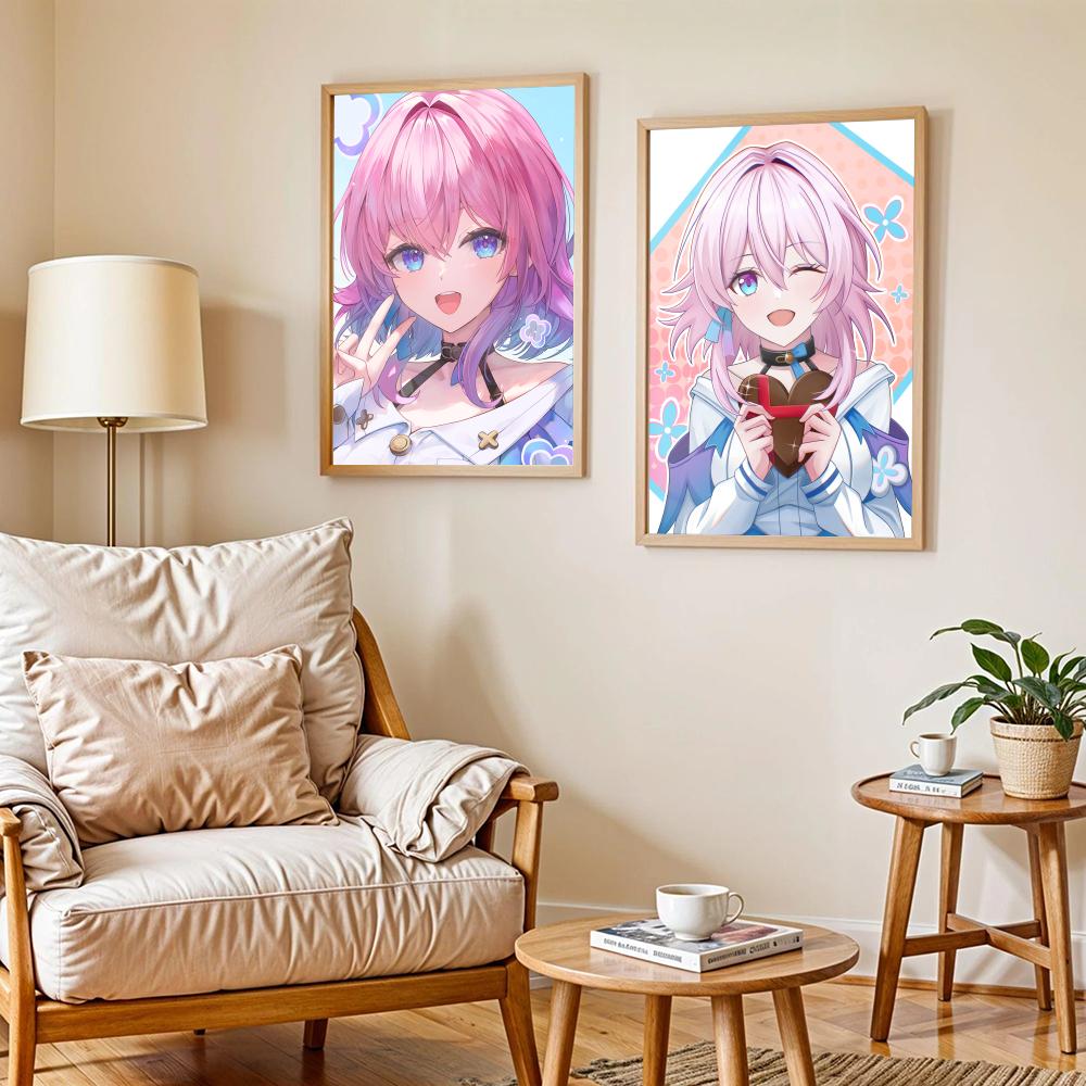 March 7th Honkai Poster – Auto - Home Decor Living Room Ideas avis et prix