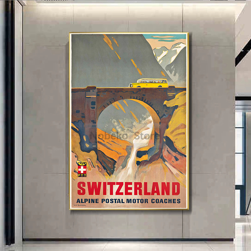 Affiches de voyage vintage de  - Home Decor Zurich avis et prix