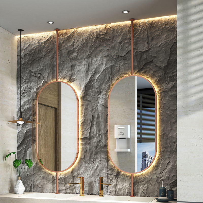 Miroir suspendu ovale pour pla - Vanity Home Decor avis et prix