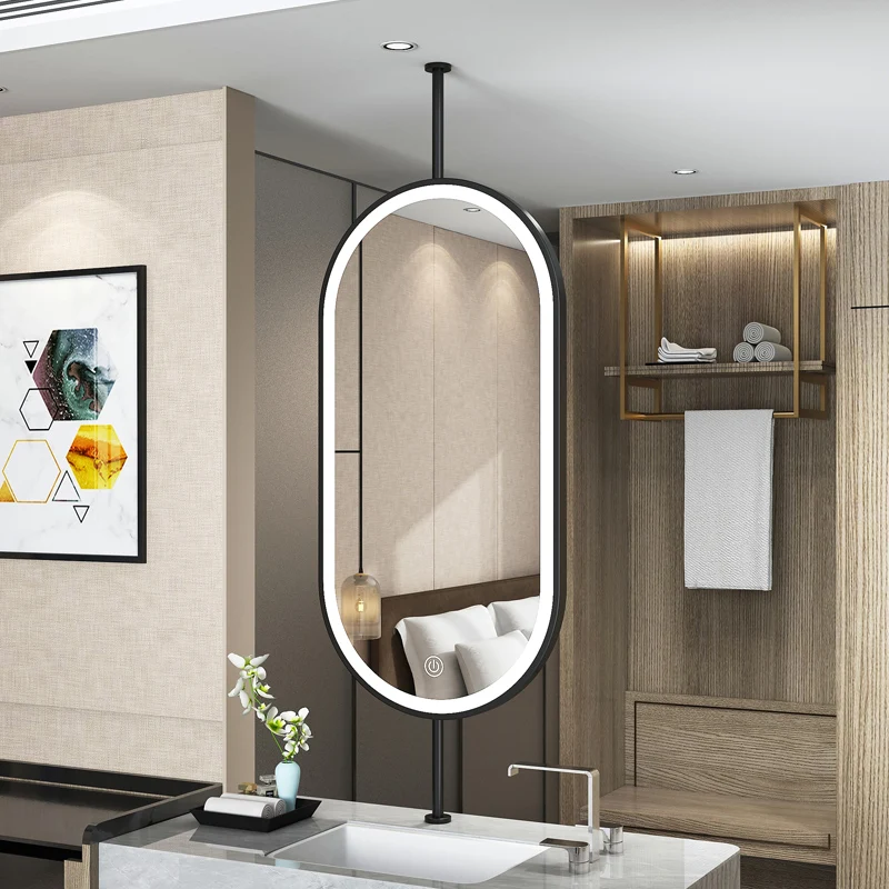 Miroir suspendu ovale pour pla - Vanity Home Decor avis et prix
