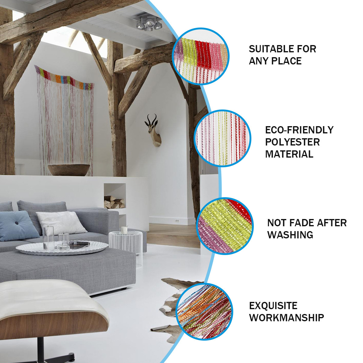 Rideau vertical à franges exqu - String Curtain Light avis et prix