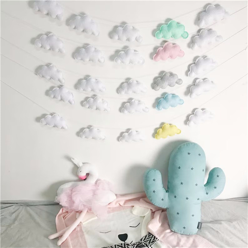 Guirlandes de nuages en feutre - Home Decor Korea avis et prix