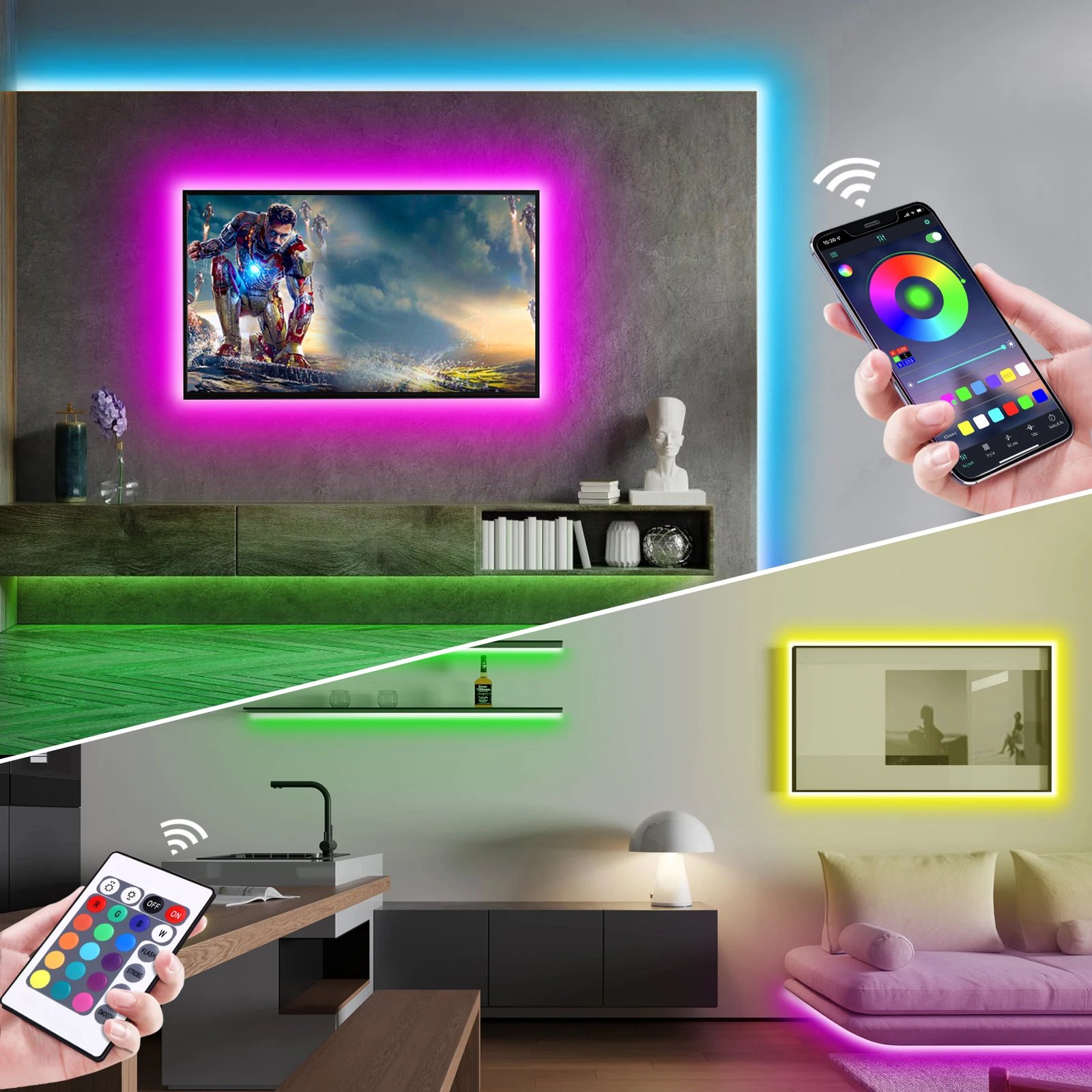 Bande lumineuse LED néon RGB,  - Home Decor Zone avis et prix